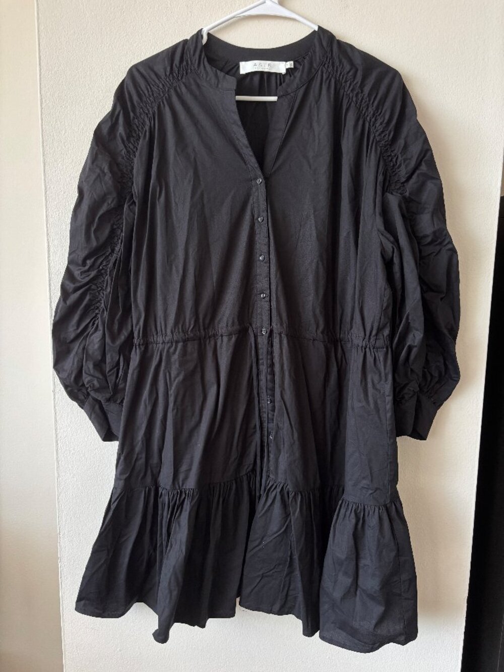 ASTR the Label Black Cotton Dress - Size Medium